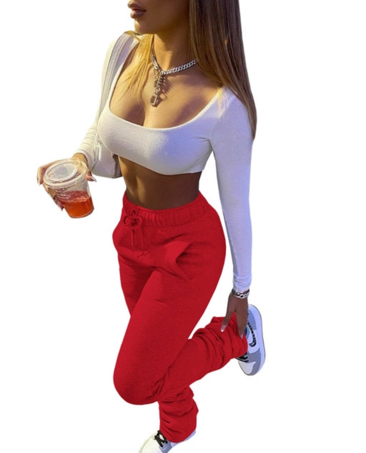 Thick Stacked Joggers