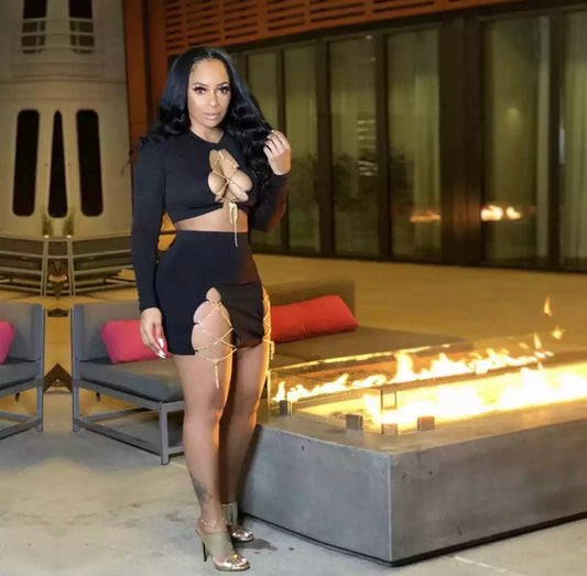 Two Piece Chain Me Down Set